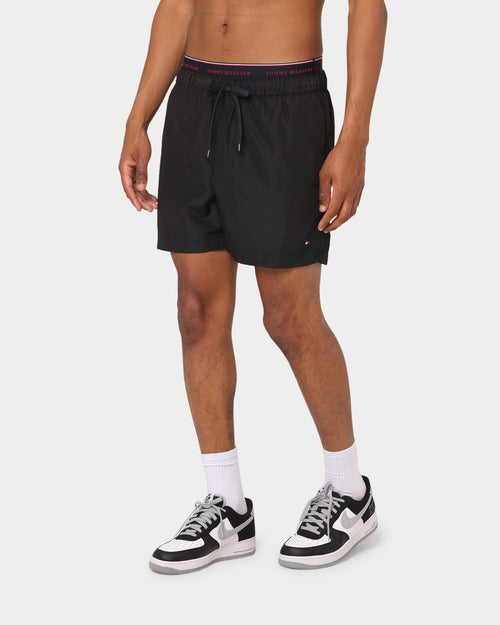Tommy Hilfiger Logoline Drawstring Swim Shorts Black