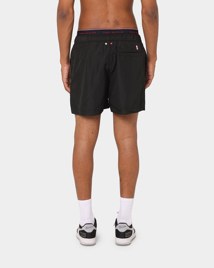 Tommy Hilfiger Logoline Drawstring Swim Shorts Black