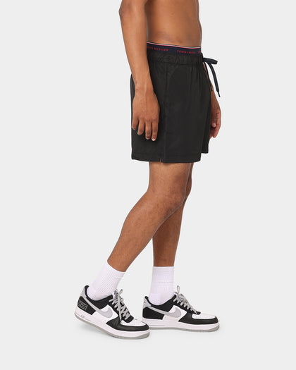 Tommy Hilfiger Logoline Drawstring Swim Shorts Black