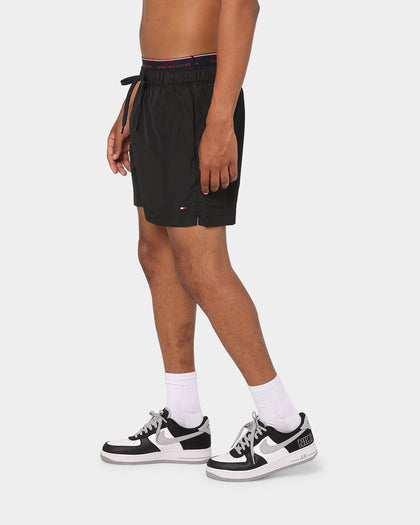 Tommy Hilfiger Logoline Drawstring Swim Shorts Black