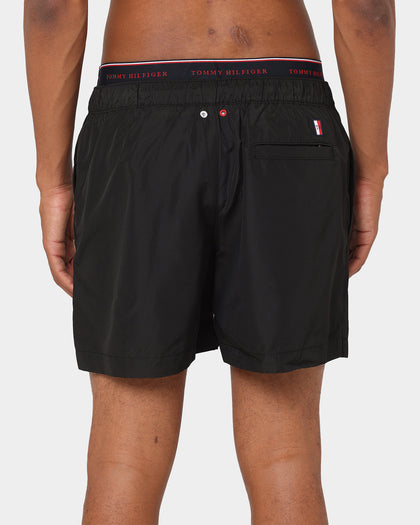 Tommy Hilfiger Logoline Drawstring Swim Shorts Black