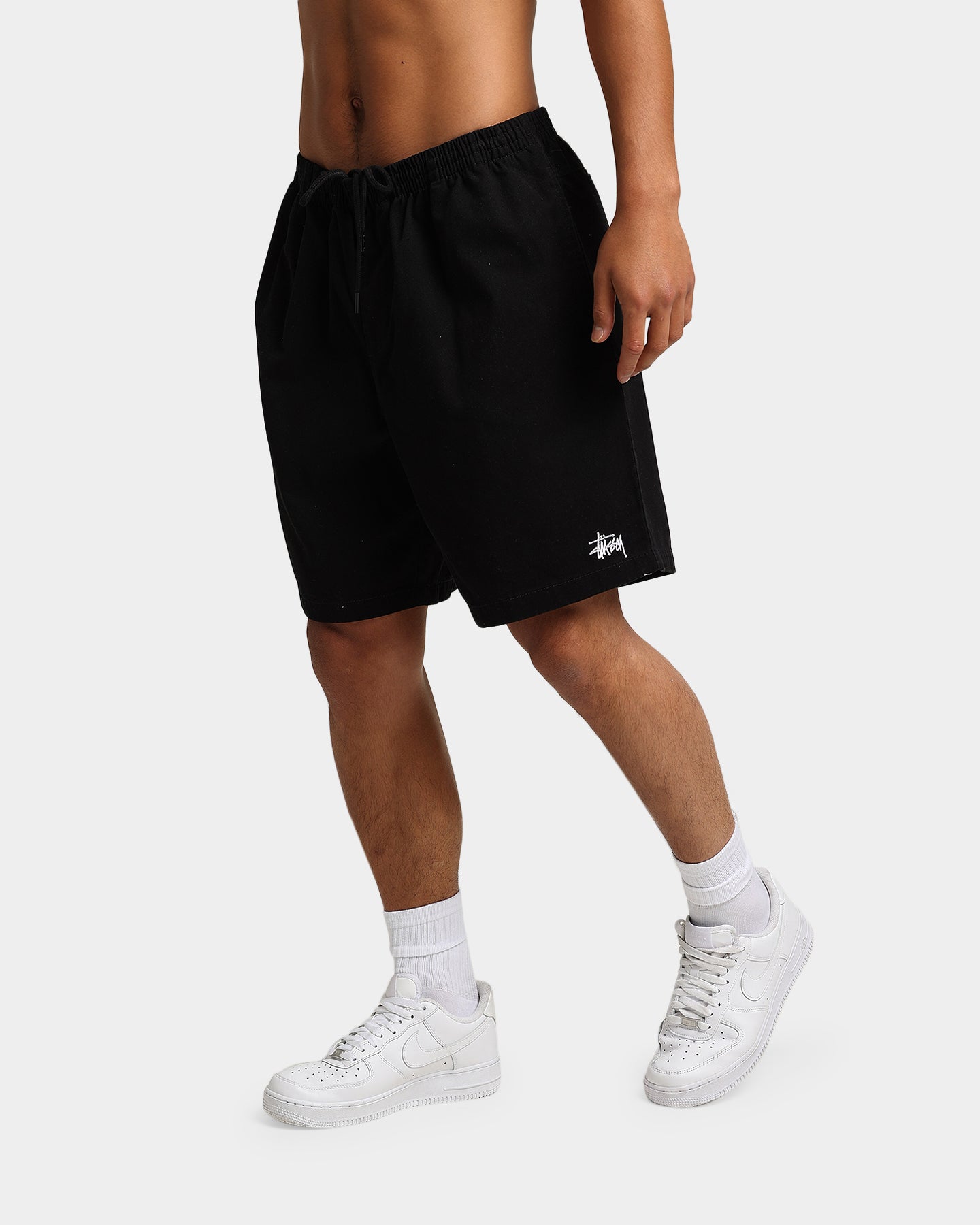 Stüssy Brushed Beach Shorts Black | Culture Kings