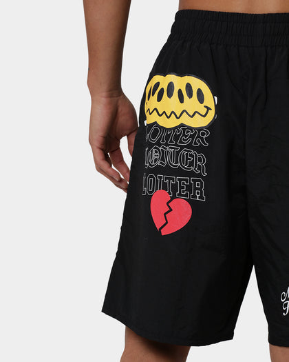 Loiter Freedom Multi Logo Shorts Black