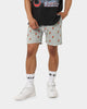 Carre Ament Repeat Rugueux Shorts Grey Marle