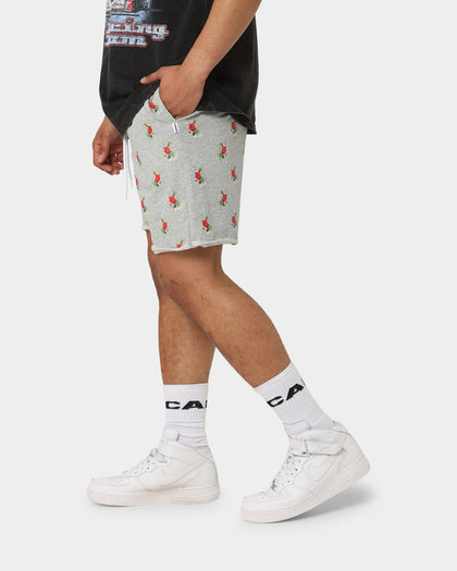 Carre Ament Repeat Rugueux Shorts Grey Marle