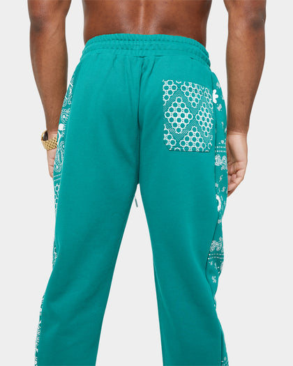 Carre Bandana Ultra Panel Track Pants Deep Teal