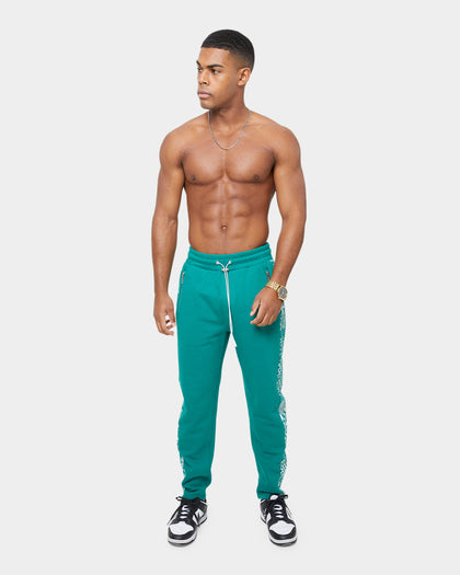 Carre Bandana Ultra Panel Track Pants Deep Teal