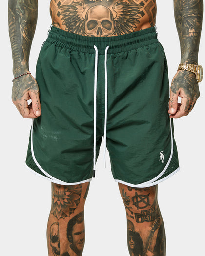Saint Morta Icarus Vintage Running Shorts Dark Green