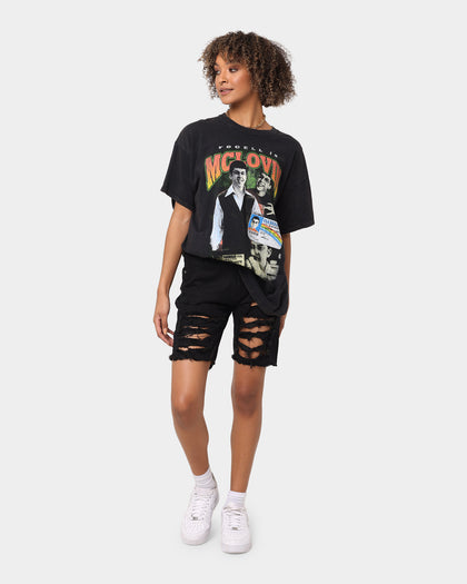 XXIII Women's Sugar Distressed Denim Short Black