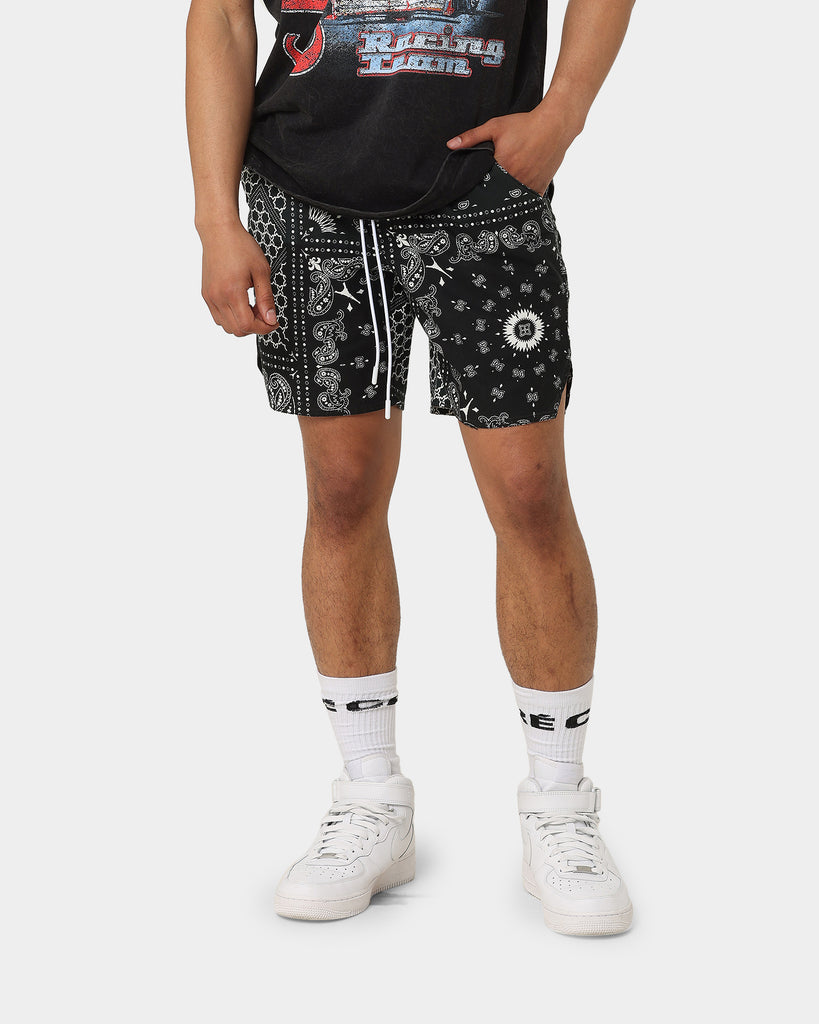 Carré Bandana Ultra Flannel Shorts Black/White | Culture Kings