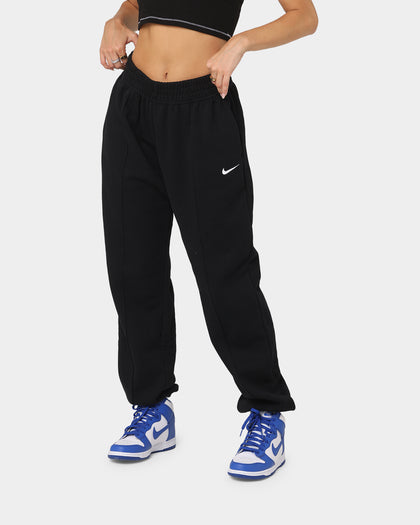 Nike Women's Sportswear Essentials Fleece Pants Black/White