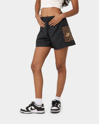 Nike Women's Nike Sportswear Woven Leopard High-Waisted Shorts Black/Metallic