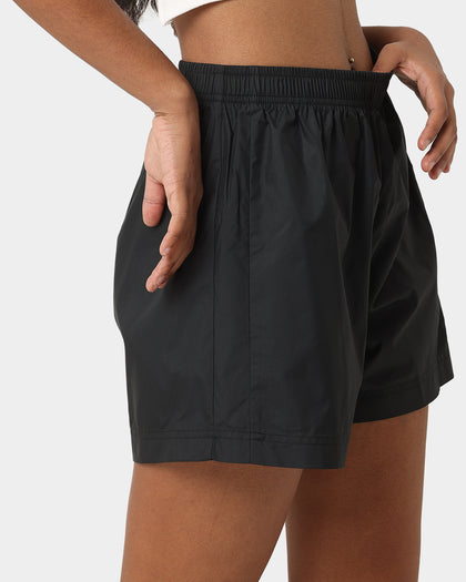 Nike Women's Nike Sportswear Woven Leopard High-Waisted Shorts Black/Metallic