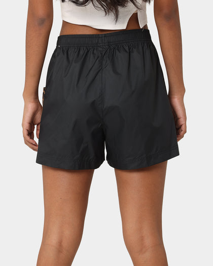 Nike Women's Nike Sportswear Woven Leopard High-Waisted Shorts Black/Metallic