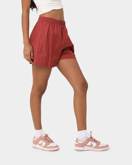 Nike Women's Nike Sportswear Woven Leopard High-Waisted Shorts Cedar/Metallic