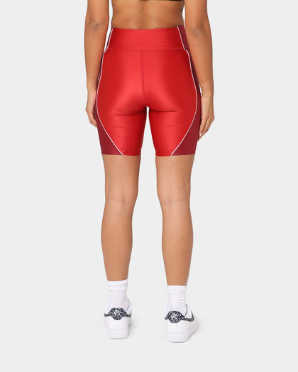 Jordan Women's Essentials Mid-Rise Bike Shorts Varsity Red