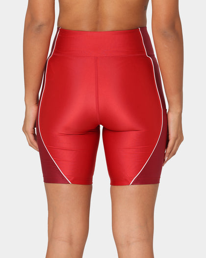 Jordan Women's Essentials Mid-Rise Bike Shorts Varsity Red