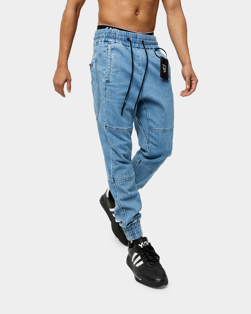 The Anti Order Denim Component Joggers Light Blue/Black