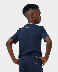 Adidas Kid's Dino Graphic Shorts Navy/Pink