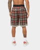 EN ES Team Basketball Shorts Red Plaid