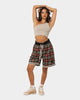 EN ES Team Basketball Shorts Red Plaid