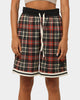 EN ES Team Basketball Shorts Red Plaid