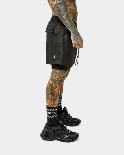 Saint Morta Icarus Athletic Shorts Black