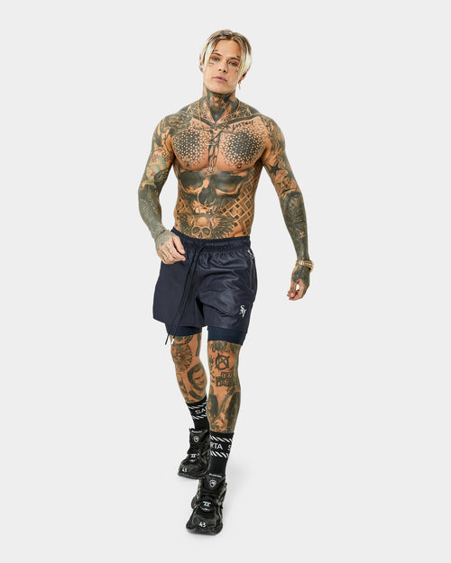 Saint Morta Icarus Athletic Shorts Navy