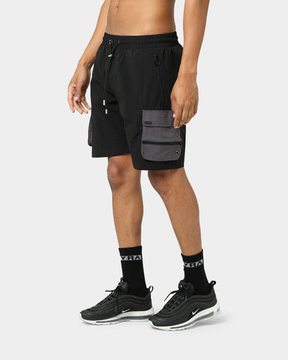 Pyra Nero Cargo Shorts Black