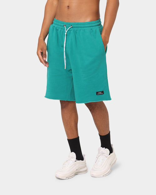 PYRA Raw Slouch Shorts Teal