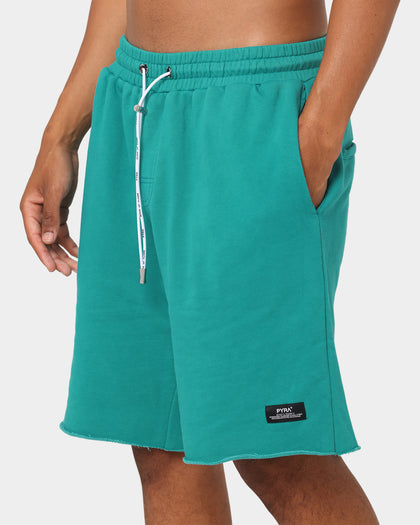 PYRA Raw Slouch Shorts Teal