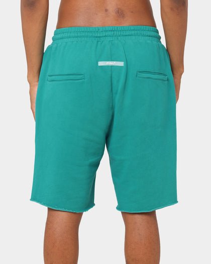 PYRA Raw Slouch Shorts Teal