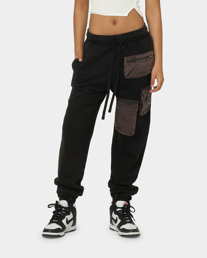 EN ES Utility Washed Sweat Pants Vintage Black