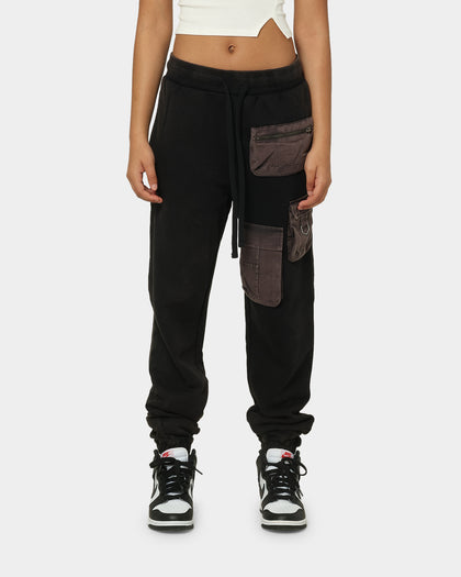 EN ES Utility Washed Sweat Pants Vintage Black