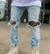 Saint Morta Lover Distressed Jeans Superwash Blue