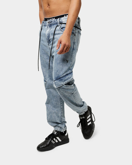 The Anti Order Para Military Relaxed Jeans Stone Wash Blue