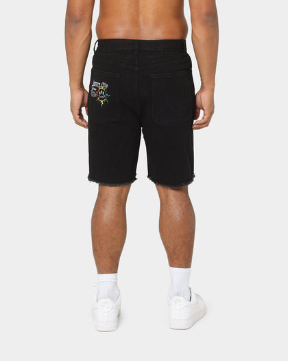 Loiter Freedom Skate Denim Shorts Black