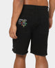 Loiter Freedom Skate Denim Shorts Black
