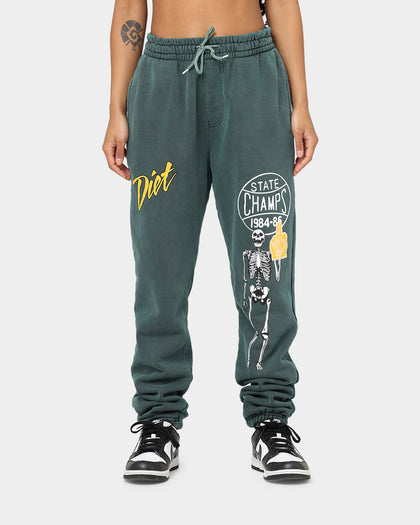 Diet Starts Monday State Champs Sweat Pants Green