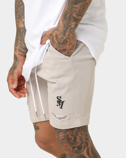 Saint Morta Annex Denim Shorts Grey