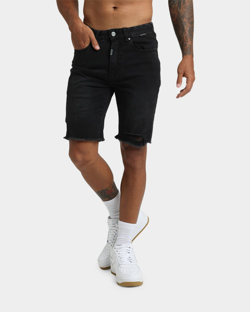 Dead Studios Riot Denim Shorts Washed Black