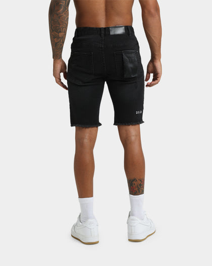Dead Studios Riot Denim Shorts Washed Black