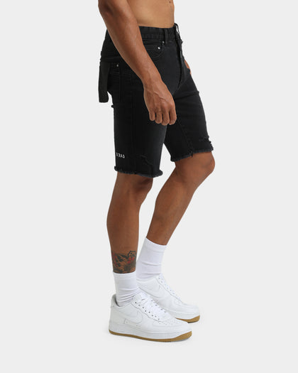 Dead Studios Riot Denim Shorts Washed Black