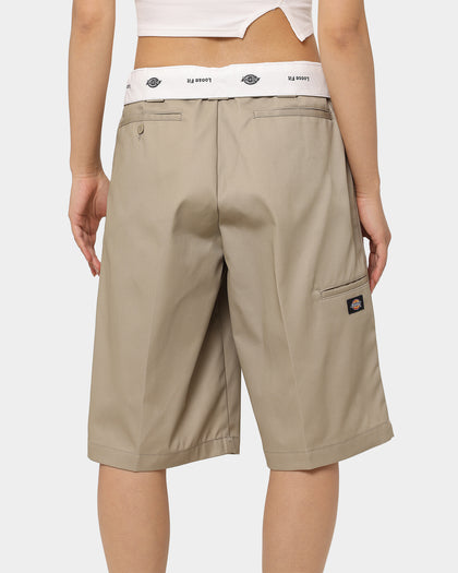 Dickies 13 Inch Loose Fit Work Shorts Khaki