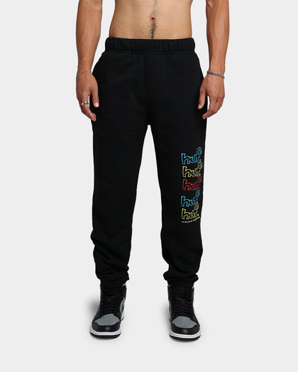 HUF Drop Out Stack Fleece Track Pants Black