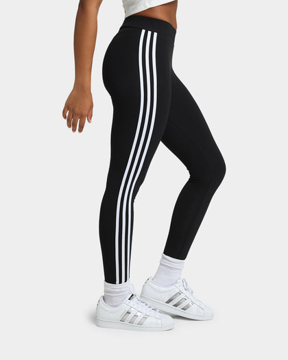 Adidas Women's 3 Stripe Tights Black