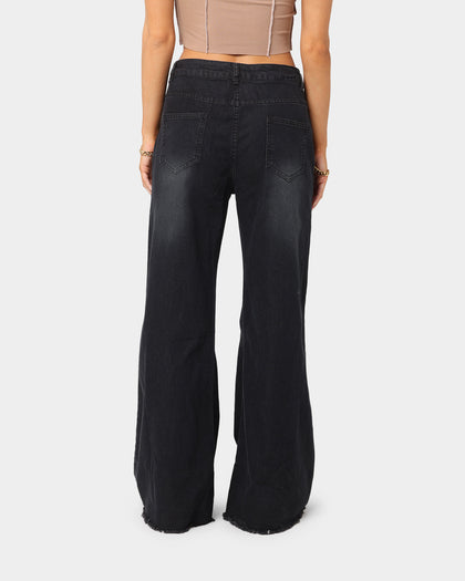 XXIII Women's Jacquie Bell Bottom Jeans Black