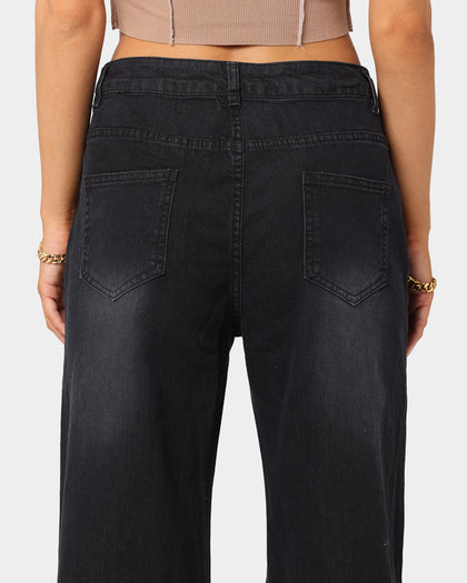 XXIII Women's Jacquie Bell Bottom Jeans Black