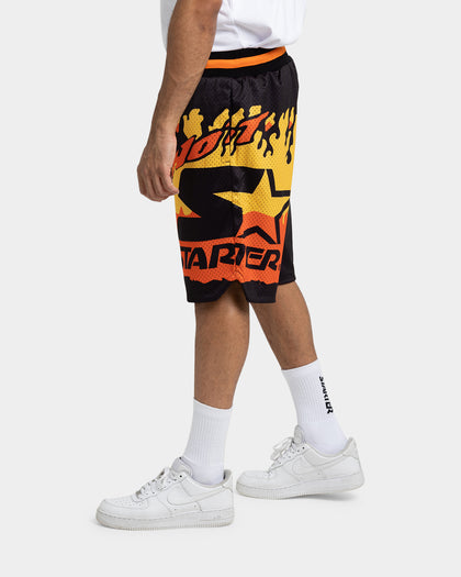 Starter Hot Fire Basketball Shorts Black