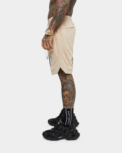 Saint Morta Graves Basketball Shorts Stone
